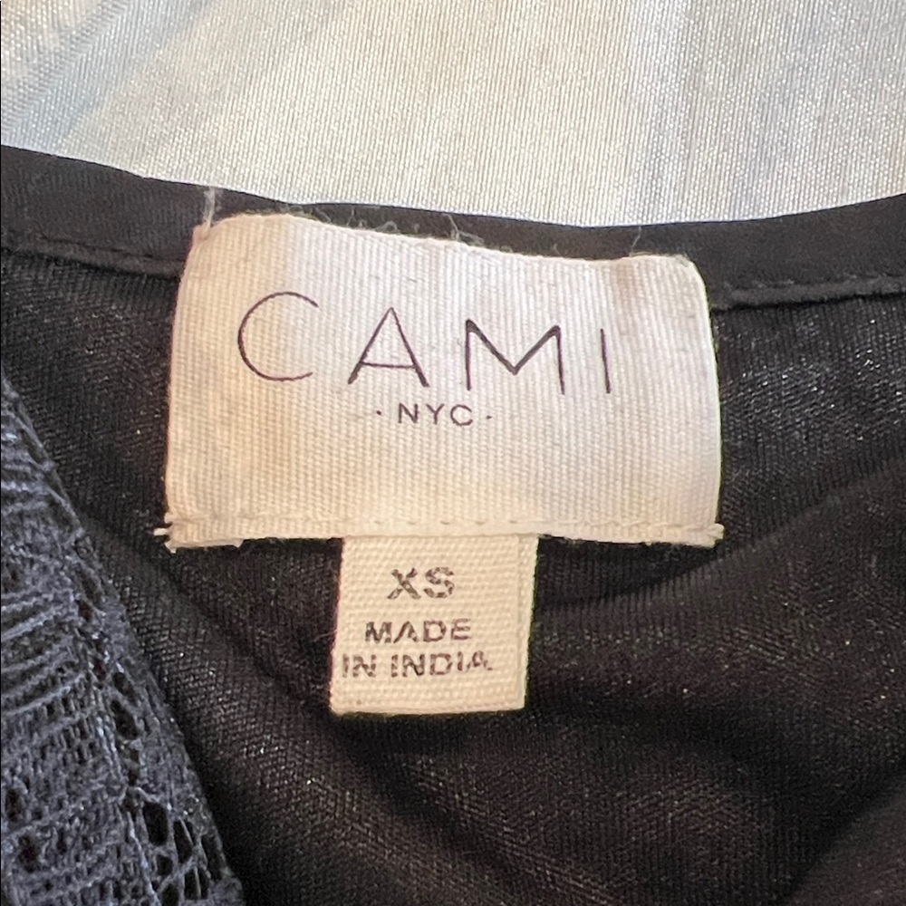 Cami NYC Black Silver Sequin Camisole Top XS NWOT - Picture 2 of 8
